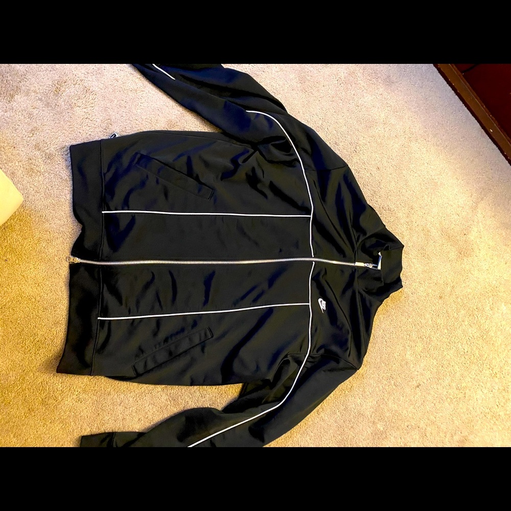 Men’s black Nike track jacket size Large